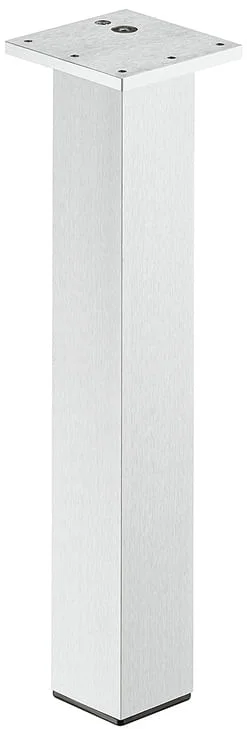 Begränsat antal Häfele Tischbein aus Aluminium quadratisch gerade verdeckte Befestigung, klar lackiert, 720 mm
