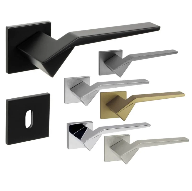 Fimet Türdrücker ORIGAMI 1210-213 aus Edelstahl, WC - Badezimmer - Chrom poliert risnedsättning