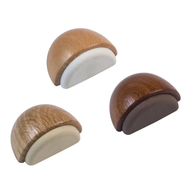 Begränsat antal Gedotec Bodentürpuffer BOB aus Holz mit Gummipuffer, Buche