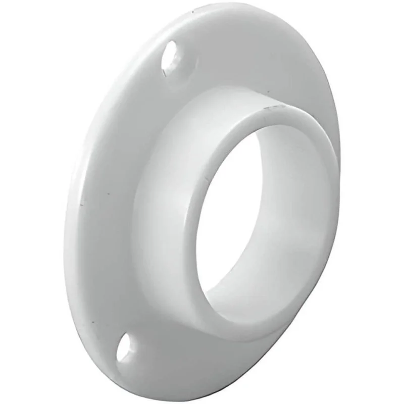 Begränsad tid Gedotec Schrankrohrlager BASIC aus Stahl rund Ø 25 mm zum Schrauben Weiss matt
