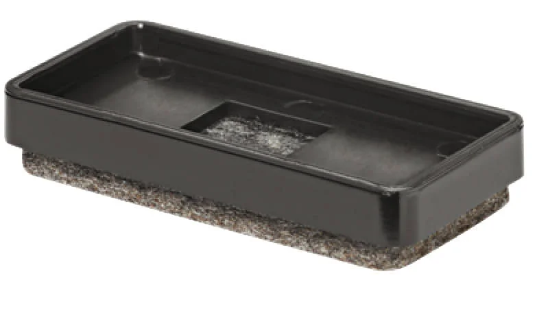 Häfele Möbelgleiter rechteckig zum Aufdrücken mit abriebfestem Filz, 31 x 17 mm Snabb leverans