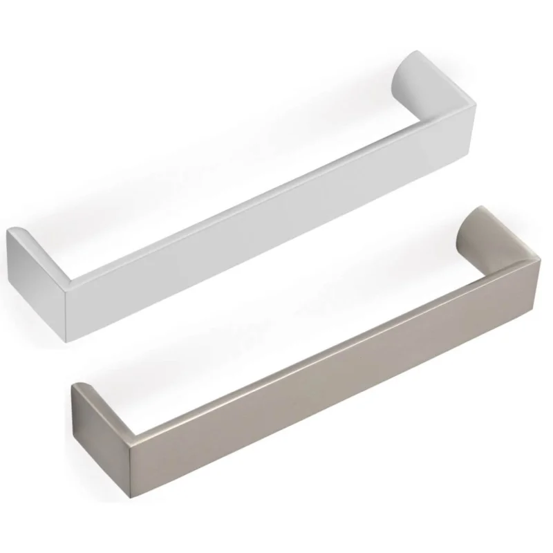 Utförsäljning Mital Möbelgriff JENNY aus Metall, Nickel satiniert - 160 mm