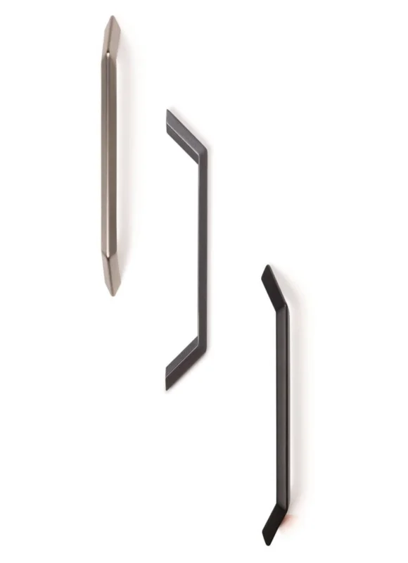 Sista chansen Viefe Möbelgriff FELTRE aus Metall, BA 192 mm, Graphit Grau