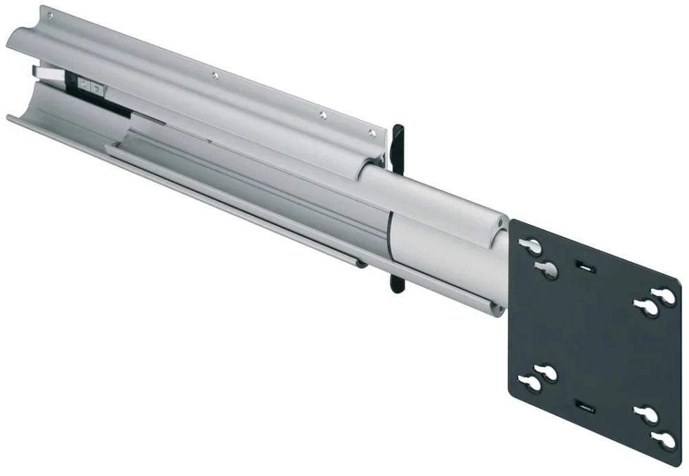 Beställ idag Häfele TV-Drehauszug Tragkraft 8 kg zum Schrauben an die Seitenwand, max. 22" - Hub: 437 mm