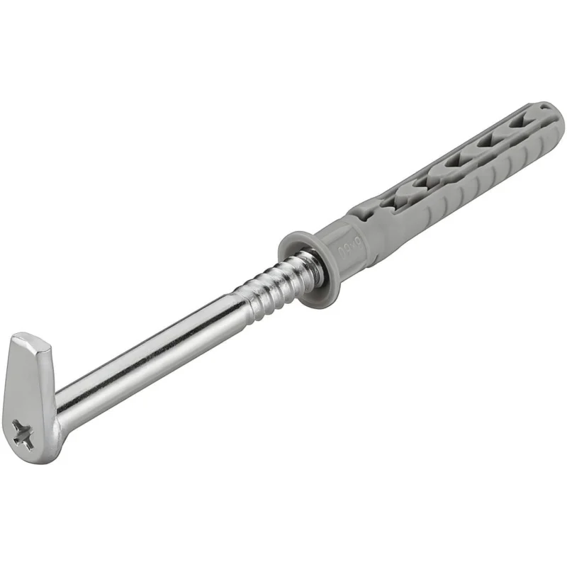 Kampanj Häfele Befestigungs-Set mit Dübel für Schrankaufhänger, Haken 100 mm / Dübel 80 mm