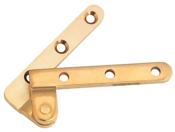 Nyhet Häfele Eckzapfenband H1976 aus Messing gekröpft paarweise Öffnungswinkel 180° Länge: 70 mm