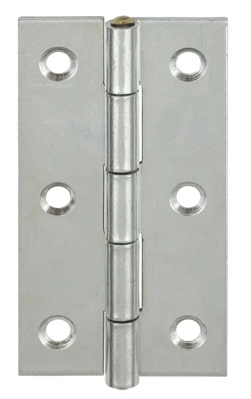 Billigare Vormann Scharnier aus Stahl mit Messingstift rechteckig, 25 x 20 mm