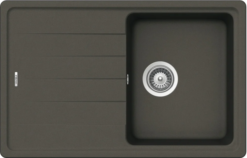 Fynd Häfele Aufbauspüle AS01S mit kleinem Becken 780 x 500 mm, Anthrazit