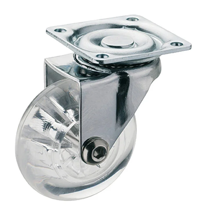Häfele Möbelrolle H4813 Vollgummirad Lenkrolle, mit Feststeller- 50 mm I lager