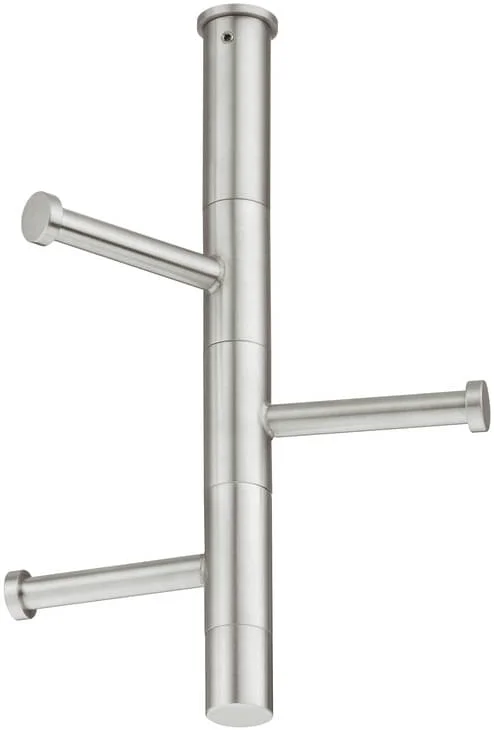 Reapris Häfele Garderobe H4105 Edelstahl mit 3 drehbaren Haken Garderobenhaken zur Unterbodenmontage