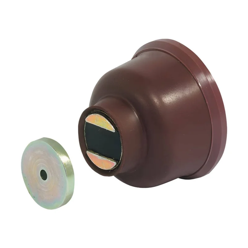 Snabb leverans Häfele Türfeststeller magnetisch für Wandmontage, 20 kg - braun
