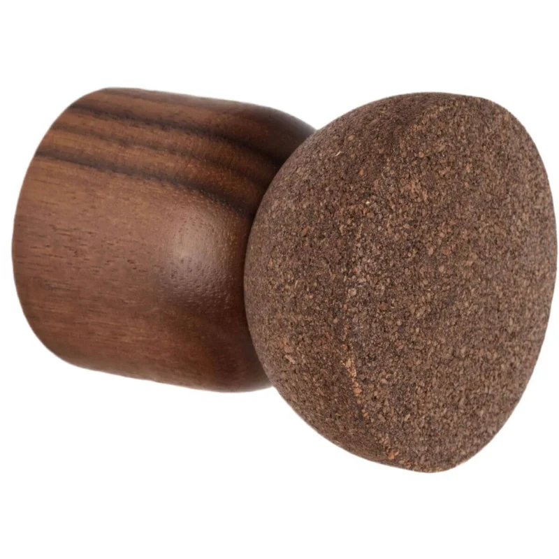 Nedsatt pris Viefe Garderobenhaken PIECE aus Holz & Kork, Ø 38 x 72 mm Nussbaum