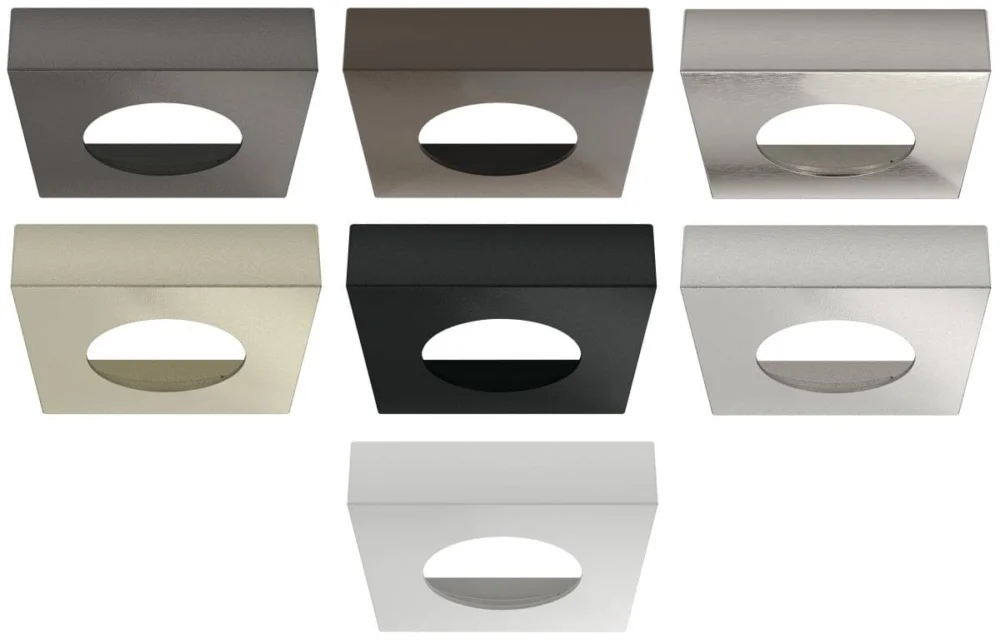 Premium Häfele Unterbaugehäuse eckig für LOOX5 LED 2091/2092 + 3091/3092 & Loox LED 2025/2026, Silber