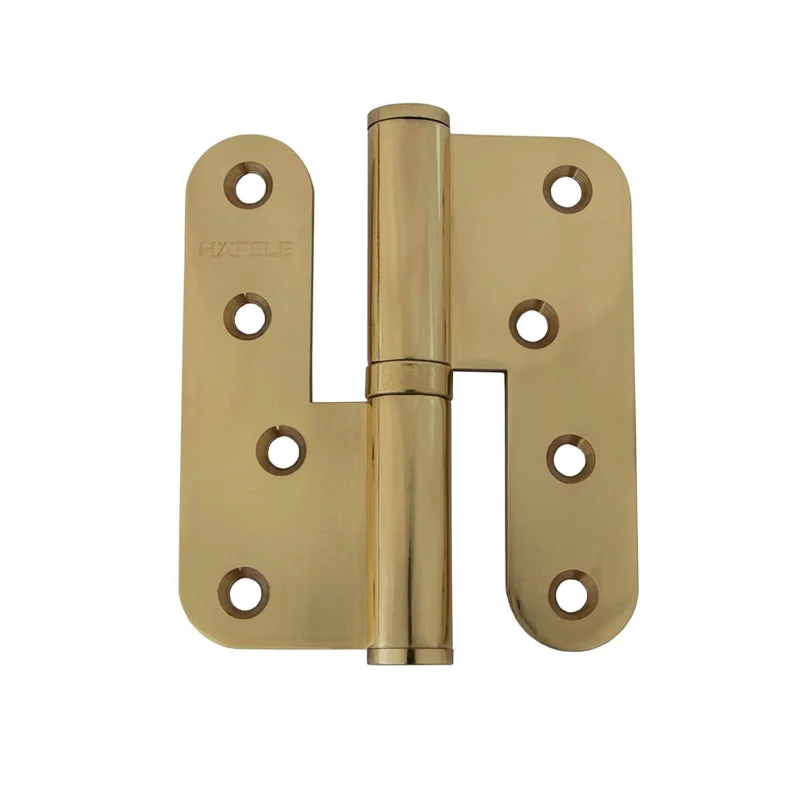 Reapris Häfele Aufschraubband abgerundet Größe 100 mm H2211 Türgewicht ?68 kg - Messing, DIN links