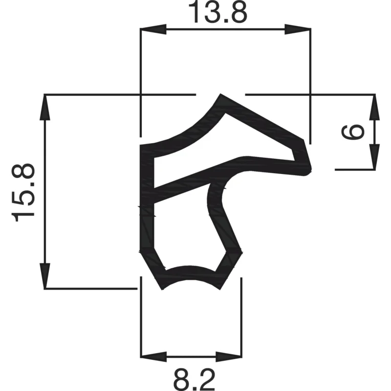 Kundfavorit Deventer Stahlzargendichtung M2246 Kunststoff 5 Meter, weiß