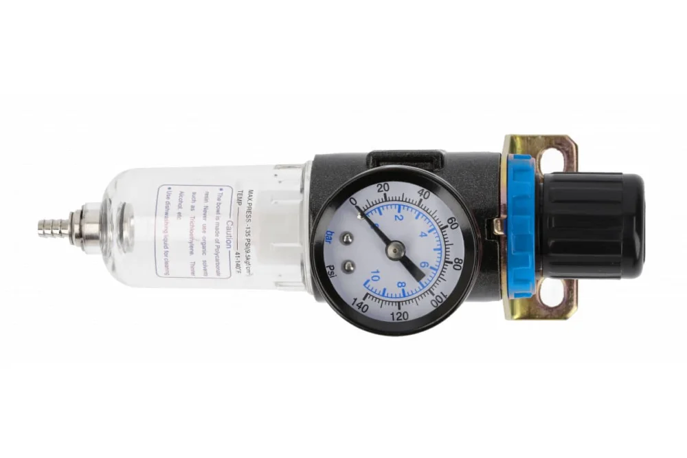 Högert Luftfilter mit Manometer für Druckluft- und Lackierwerkzeuge 1/4 Zoll, 15 ml Begränsad tid