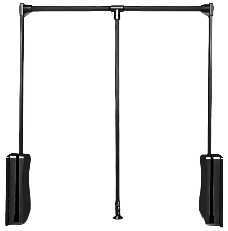 Gedotec Garderobenlift GO UP Tragkraft bis 20 kg, Schwarz matt - 550 - 700 mm I lager