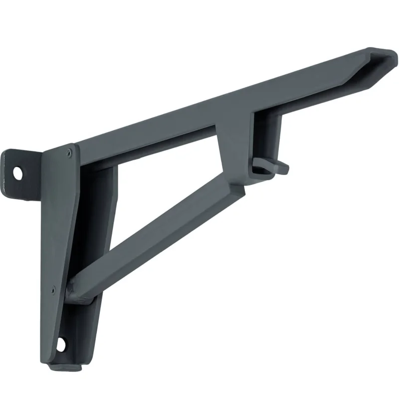 Hebgo Schwerlastkonsole aufklappbar 150 kg Klappkonsole Stahl grau, 380 mm Kampanjpris