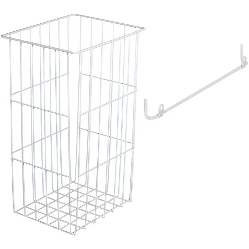 Häfele Wäschekorb TIDY aus Stahl, weiß, 450 x 340 x 250 mm, 300 x 200 mm Lägg i varukorgen