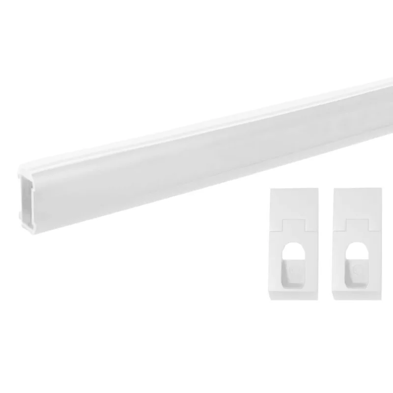 Gedotec Schrankrohr DESIGN EDGE WHITE oval, 30 x 18 mm, 1000 mm Sänkt pris