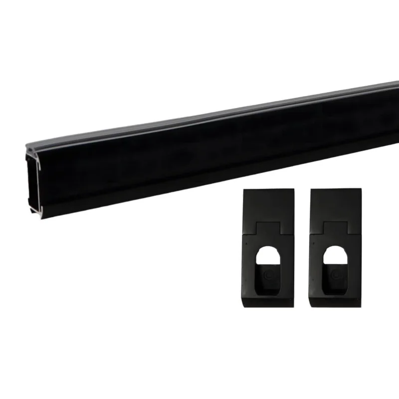 Erbjudandepris Gedotec Schrankrohr DESIGN EDGE BLACK oval, 30 x 18 mm, 600 mm