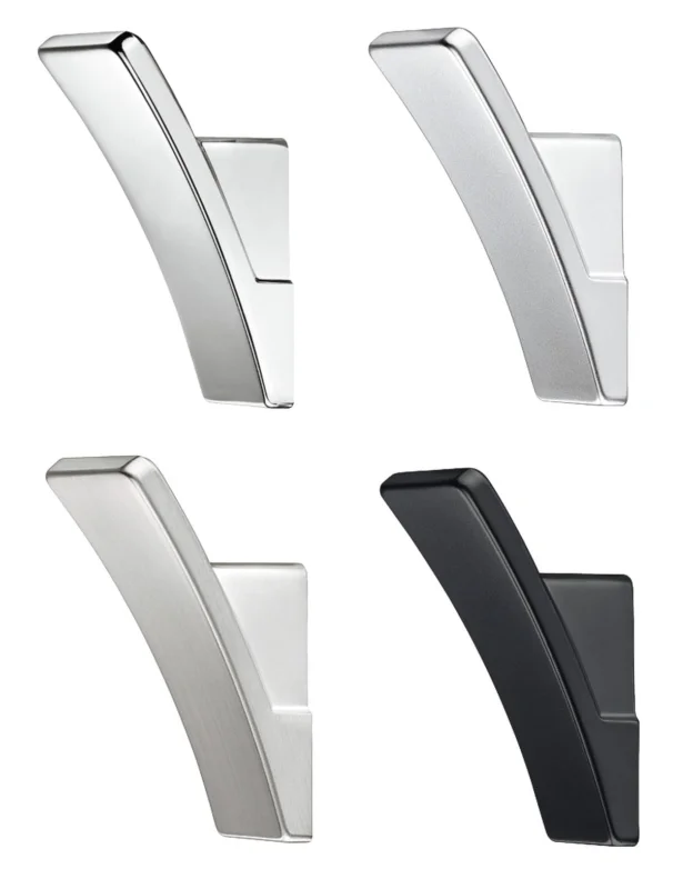 Outlet Häfele Garderobenhaken aus Metall, 56 x 25 mm, Schwarz matt