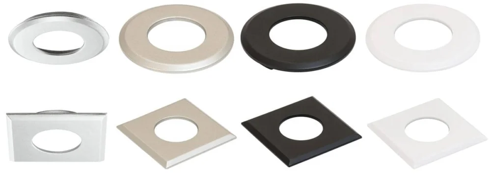 Häfele Einbaugehäuse rund oder eckig für LOOX5 LED 2040, Silber - quadratisch Säker betalning