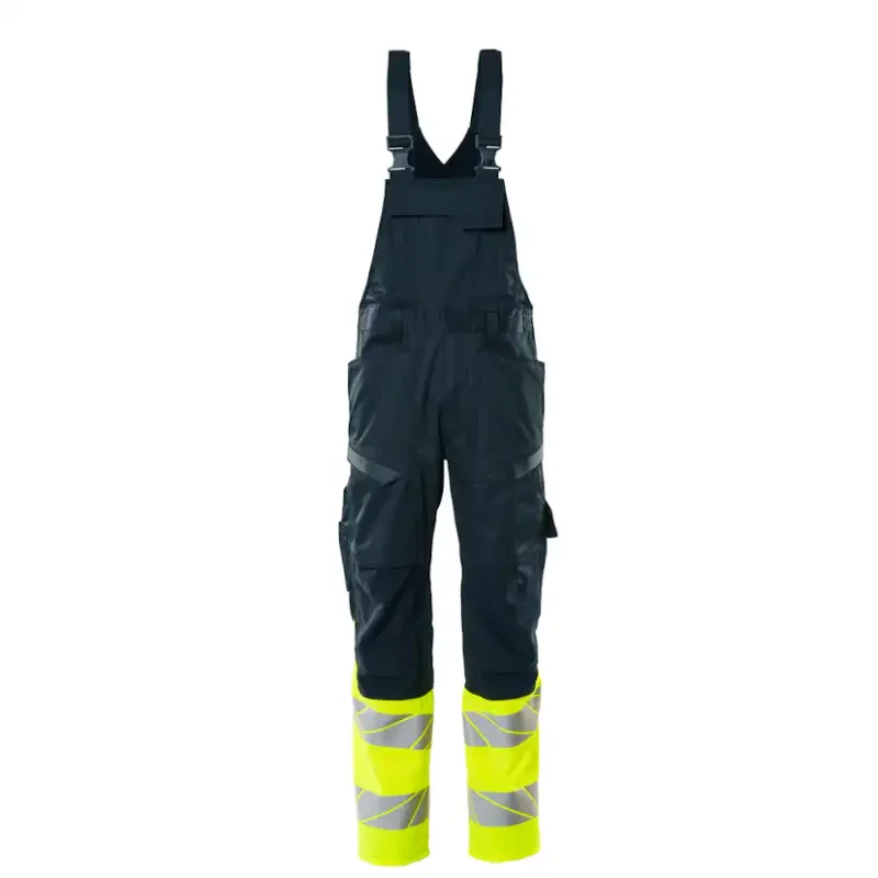 Hängselbyxor med knäfickor Mascot Accelerate 19669-236Storlek: 82C50, Färg: Mörk Marin/hi-vis Gul Utförsäljning
