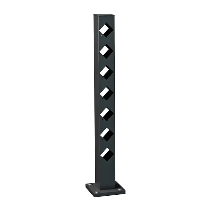 Mellanstolpe Recal Staket BolmenHöjd: 745 mm, Svart Outlet