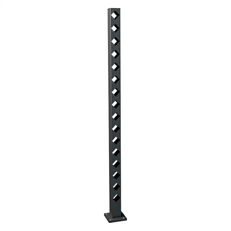 Mellanstolpe Recal Staket BolmenHöjd: 1510 mm, Svart Rabatter