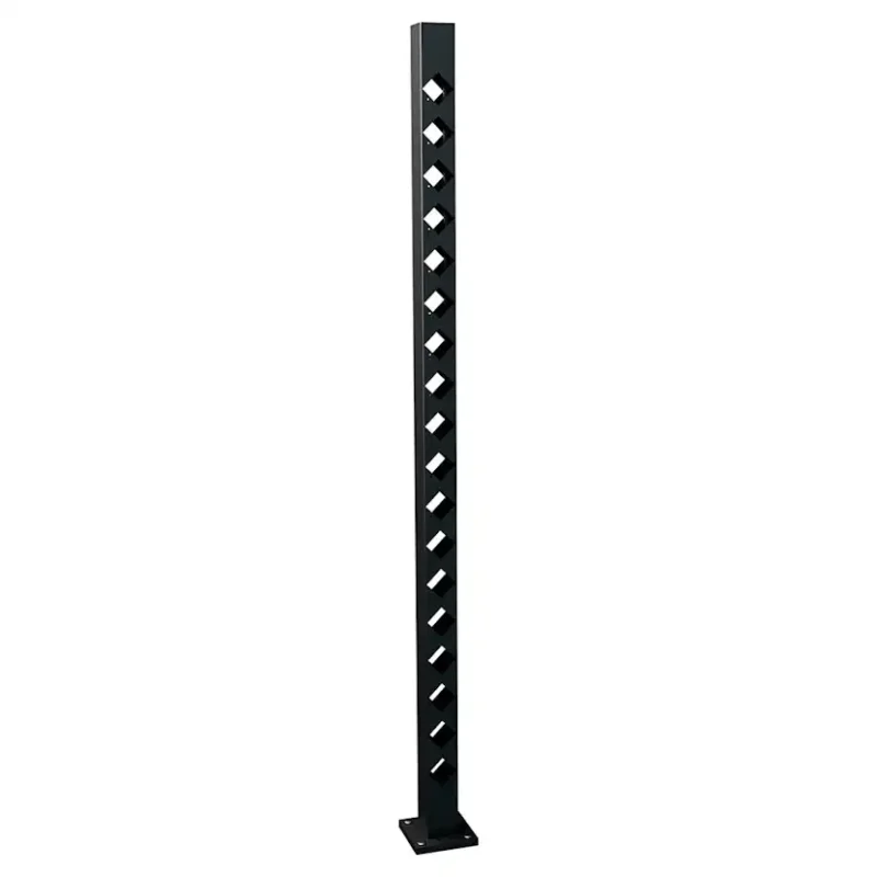 Mellanstolpe Recal Staket BolmenHöjd: 1680 mm, Svart Reapris