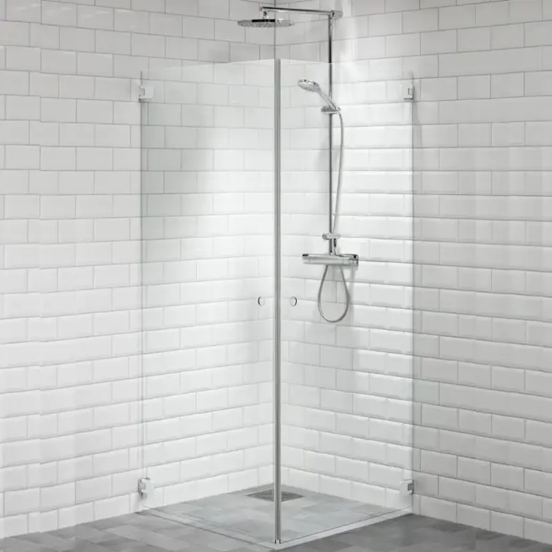 Duschhörn Alterna CapoLxB: 780x780 mm, Beslag: Vit Begränsat erbjudande