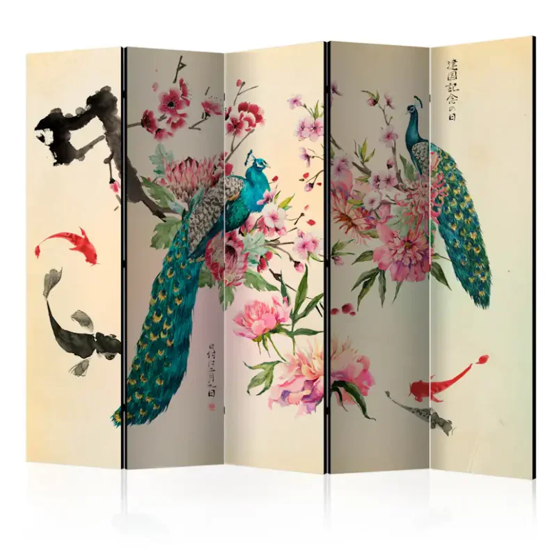 Populär Rumsavdelare Arkiio Peacock Love II 225x172 cm