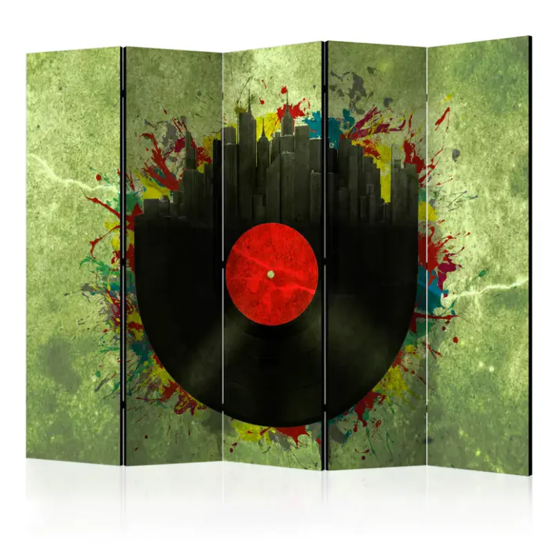 Premium Rumsavdelare Arkiio Colorful Melodies of the city II 225x172 cm