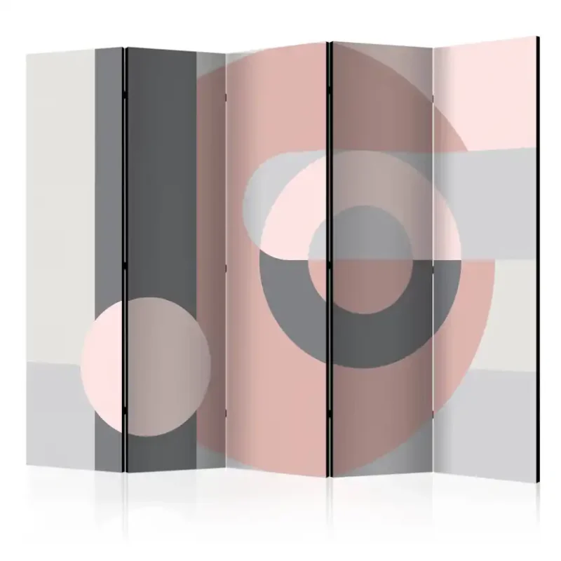 Rumsavdelare Arkiio Geometric Wreath Pink II 225x172 cm Fri frakt