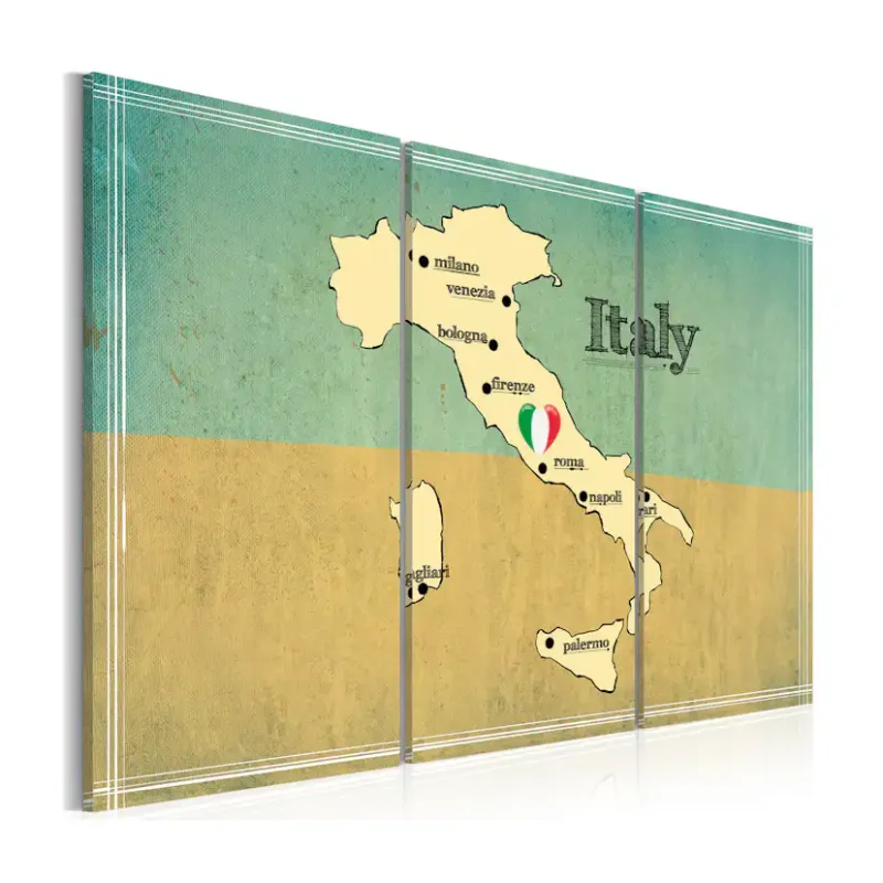 Erbjudandepris Tavla Arkiio Hjärtat Av Italien Triptyk