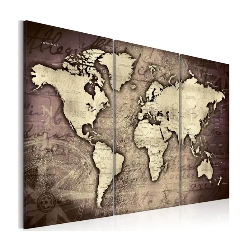 risnedsättning Tavla Arkiio Golden Travels120x80 cm