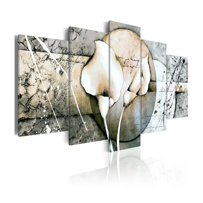 Tavla Arkiio The Secret Of Calla Lily Grey100x50 cm Utförsäljning