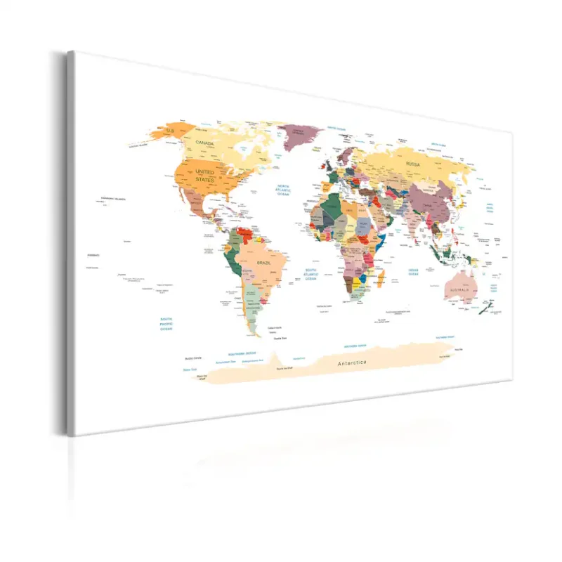 Erbjudande Tavla Arkiio World Map Travel Around The World60x40 cm