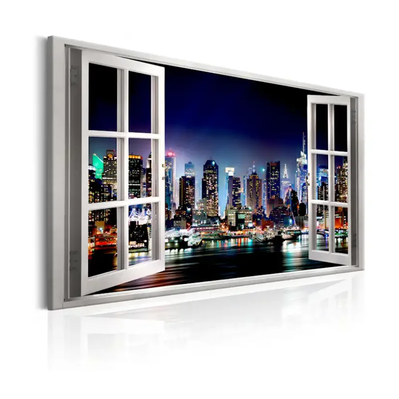 Tavla Arkiio Window View Of New York90x60 cm Köp online