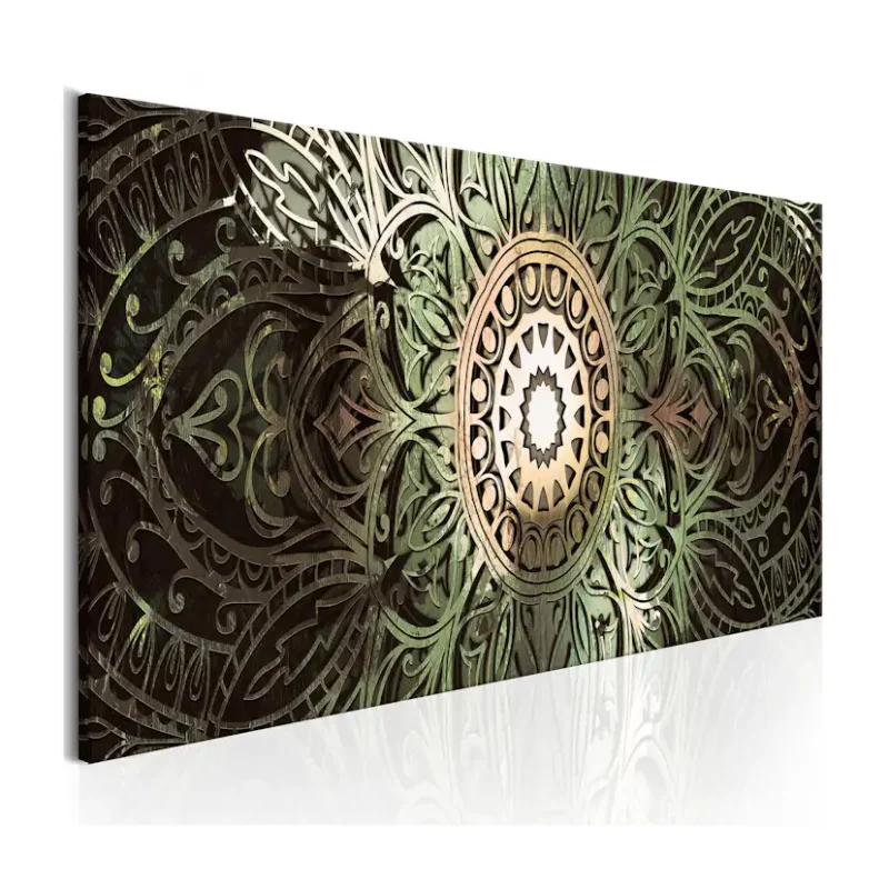 Populärt val Tavla Arkiio Emerald Mandala120x40 cm