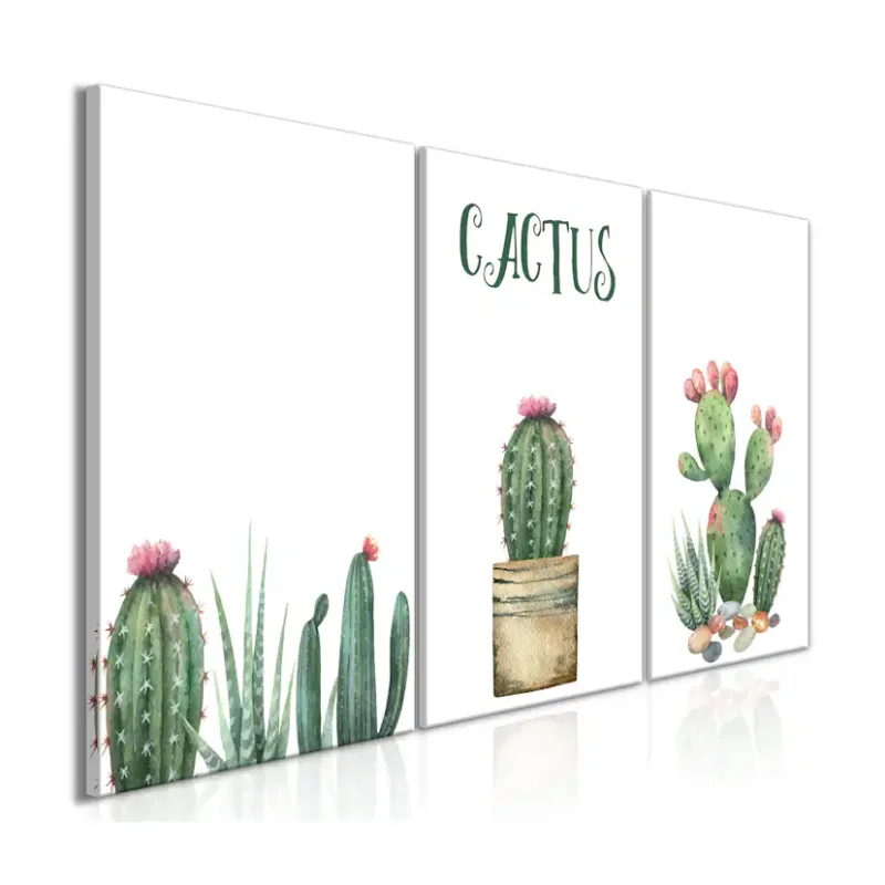 Fynd Tavla Arkiio Prickly Flowers 3 delar 120x60
