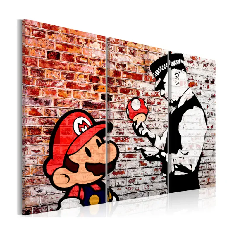 Kampanj Tavla Arkiio Mural on Brick90x60 cm
