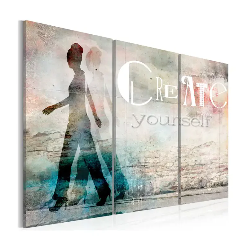 Säker betalning Tavla Arkiio Create Yourself Triptych90x60 cm
