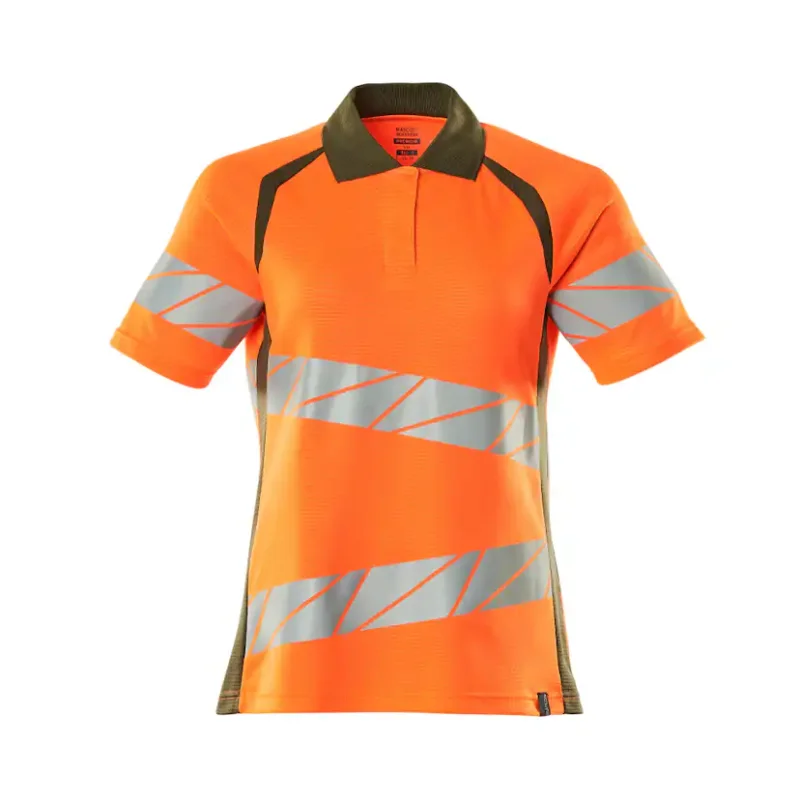 Utförsäljning Pikétröja Mascot Accelerate 19093-771Storlek: 5XLONE, Färg: Hi-vis Orange/mossgrön