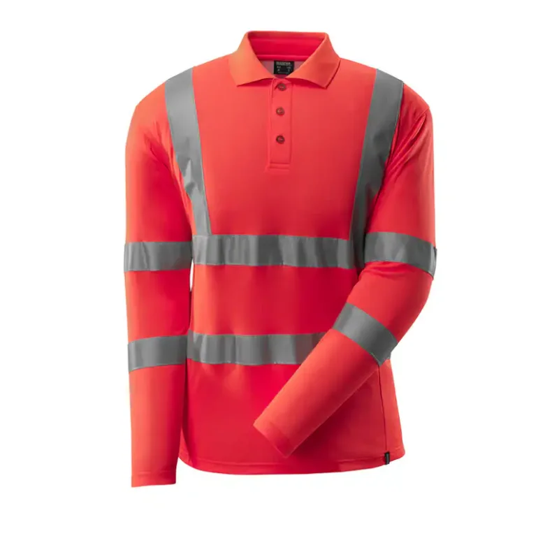 Billigare Pikétröja, långärmad Mascot Safe 18283-995Storlek: M, Färg: Hi-vis Röd