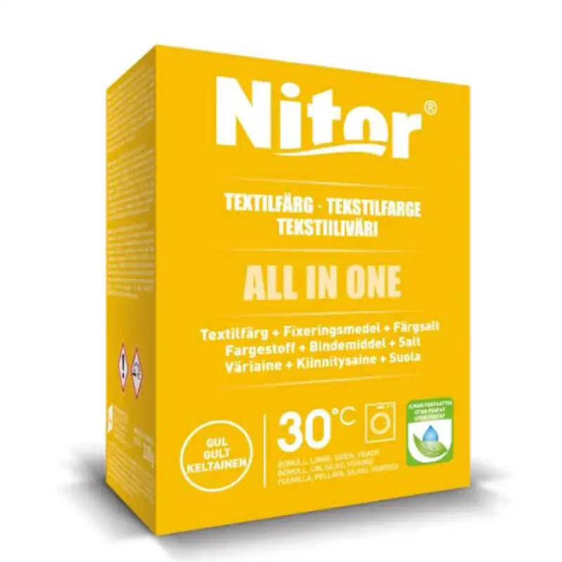 Textilfärg Nitor All In One MiniFärg: Gul Beställ nu