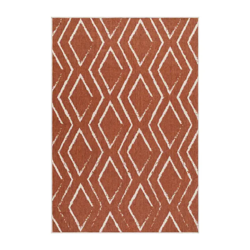 Utomhusmatta KM Carpets Havanna RombBrun, 240x340 cm Fri frakt